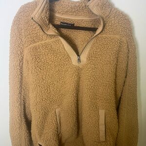 Abercrombie & Fitch Tan Teddy Jacket